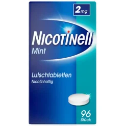 Nicotinell Lutschtabletten 2 mg Mint, 96 St> Nikotin Lutschtabletten
