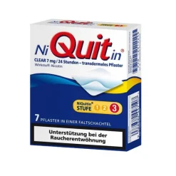 Niquitin Clear 7 mg transdermale Pflaster, 7 St> Nikotinpflaster
