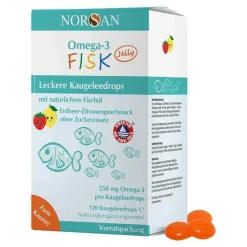 Norsan Omega-3 Fisk Jelly für Kinder Dragees , 120 St> Omega 3 Kapseln