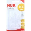 Nuk First Choice + Trinksauger Silikon Größe 1 S, 2 St> Babyflaschen