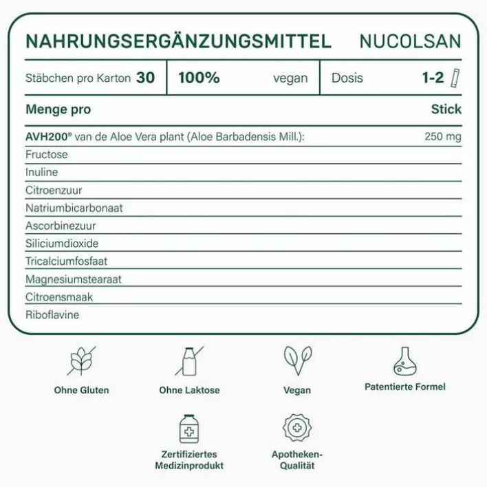 Nupure nucolsan bei Reizdarm Pulver zur Suspensionsherstellung , 30X3 g> Medikamente Gegen Blähungen|Magentabletten