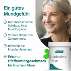 Nupure probadent forte 3 Bakterien Kulturen 5 Mrd. KBE Lutschtabletten, 90 St