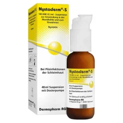 Nystaderm -S Suspension mit Dosierpumpe, 48 ml> Mundsoor-Medikamente