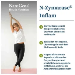 N-Zymarase Inflam Enzym-Komplex + Rutin Kapseln, 60 St> Enzyme
