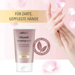 Medipharma Cosmetics Olivenöl Handpflegecreme Rose, 50 ml> Handcreme
