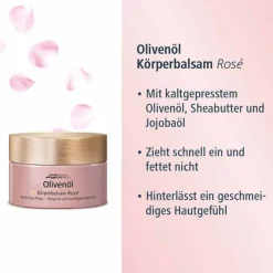 Olivenöl Körperbalsam Rose, 250 ml