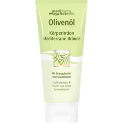 Medipharma Cosmetics Olivenöl Körperlotion Mediterrane Bräune, 200 ml> Selbstbräuner|Körpermilch & Lotionen