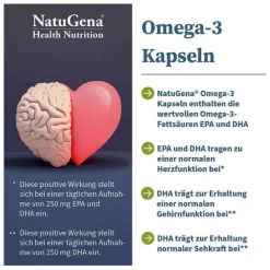Omega-3 Kapseln Fischöl 705 mg DHA 1390 mg EPA, 90 St