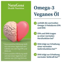 Omega-3 Vegan 2200mg mit 1351 DHA 672 EPA Algenöl Öl, 100 ml