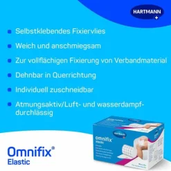 Omnifix ® elastic 10 cm x 5 m Fixiervlies, 1 St> Fixierpflaster