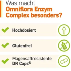 Omniflora Enzym Complex mit Bacillus coagulans Kapseln , 90 St> Bakterienkulturen
