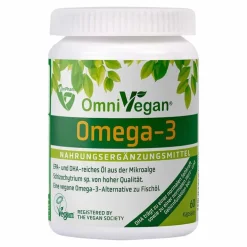 Omnivegan Omega-3 Kapseln, 60 St> Omega 3 Kapseln|Hirnleistung & Nerven
