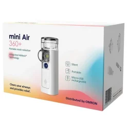 Omron mini Air 360 + Mesh Nebulizer tragbar, 1 St