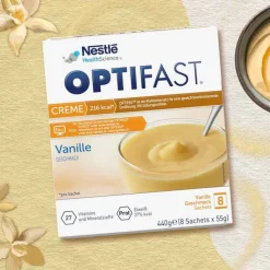 Optifast home Creme Vanille Pulver, 8X55 g