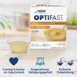 Optifast home Creme Vanille Pulver, 8X55 g