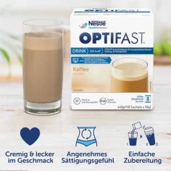 Optifast home Drink Kaffee Pulver, 8X55 g><noscript><img width=