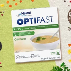 Optifast Suppe Gemüse Pulver, 8X55 g