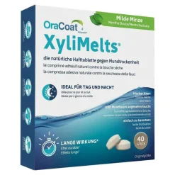 XyliMelts OraCoat ® Hafttabletten Milde Minze, 40 St> Mundpflege