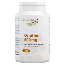 Vitaworld Ornithin 500 mg Kapseln, 120 St> Aminosäuren|Aminosäuren