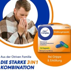 Otricomplex Erkältungskapseln, 2X8 St> Grippetabletten|Grippemittel