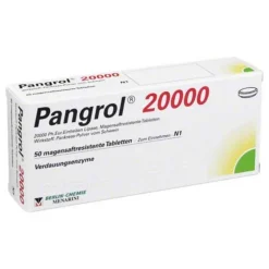 Pangrol 20000 magensaftresistente Tabletten, 50 St> Verdauung