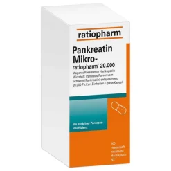 Ratiopharm Pankreatin Mikro ratiop.20000 magens.Hartkapseln, 100 St> Verdauung