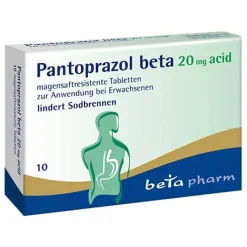Pantoprazol beta 20 mg acid magensaftresistent Tabletten, 10 St