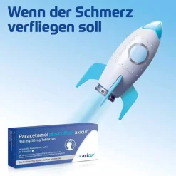 Paracetamol plus Coffein axicur® 350 mg/50 mg Tabletten, 20 St