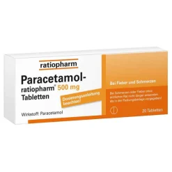 Paracetamol ratiopharm 500mg - bei Fieber, 20 St