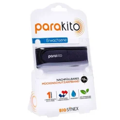Parakito Mückenschutz Armband Erwachsene schwarz, 1 St