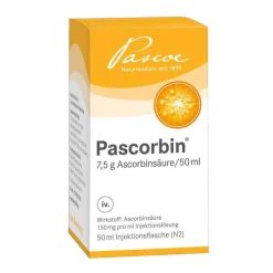 Pascorbin 7,5 g Ascorbinsäure / 50ml Injektionslösung, 50 ml