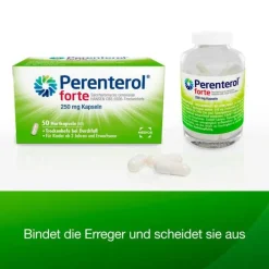 Perenterol ® forte 250 mg bei akutem Durchfall & zur Vorbeugung, 50 St><noscript><img width=