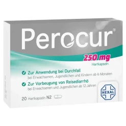 Perocur 250 mg Hartkapseln, 20 St> Durchfallmittel