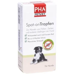 PHA Spot-on Tropfen für Hunde, 2X2 ml> Flöhe, Zecken & Co.