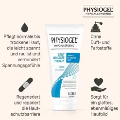 Physiogel Daily Moisture Therapy Creme für normale bis trockene Haut, 75 ml><noscript><img width=