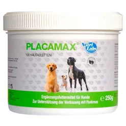 Nutrilabs Placamax Kautabletten für Hunde, 100 St> Magen & Darm|Aufbau & Leistungssteigerung