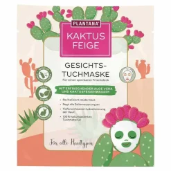Plantana Kaktusfeige Gesichtstuchmaske mit Aloe Vera, 1 St