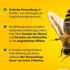 Polyvar YELLOW gegen Milben für den Bienenstock, 10 St><noscript><img width=