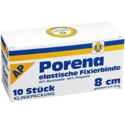 Porena elastische Mullbinde binde 8cm ohne Cello weiß, 10 St