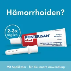 POSTERISAN akut 50 mg/g Rektalsalbe, 25 g