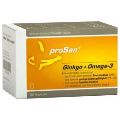 Prosan Ginkgo + Omega-3 Kapseln, 90 St> Hirnleistung & Nerven|Durchblutung
