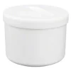 Prothesenbehälter weiß mit Deckel und Einsatz, 1 St> Für Zahnprothesen