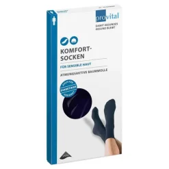Provital Komfortsocken men Größe 39 - 42 marine, 2 St> Stütz- Und Reisestrümpfe
