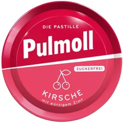 Pulmoll Hustenbonbons Wildkirsche + Vitamin C zuckerfrei, 50 g