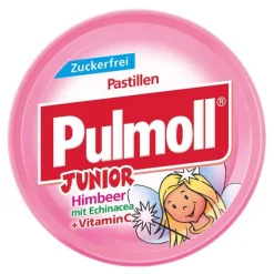 Pulmoll Junior Himbeer mit Echinacea ohne Zucker Bonbons, 50 g> Zuckerfreie Bonbons