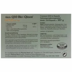 Pharma Nord Q10 Bio Qinon Gold 100 mg Kapseln, 150 St> Coenzym Q10