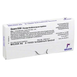 Weleda Quarz D 30 Ampullen, 8X1 ml> Haut