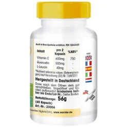 Warnke Quercetin mit Vitamin C Kapseln, 60 St> Quercetin