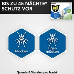 Raid Essentials Mücken-Stecker 45 Nächte Nachfüller, 32 ml