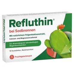 Refluthin bei Sodbrennen Kautabletten Frucht, 16 St